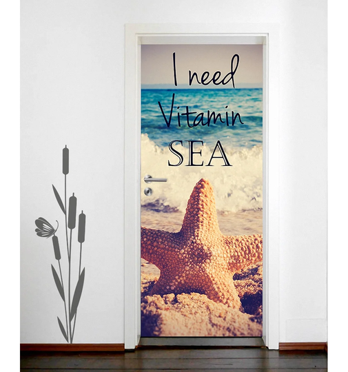 Vitamin Sea Self Adhesive Door Sticker