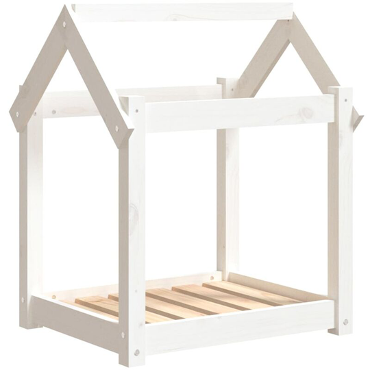 Vidaxl - Dog Bed White 61x50x70 cm Solid Wood Pine White