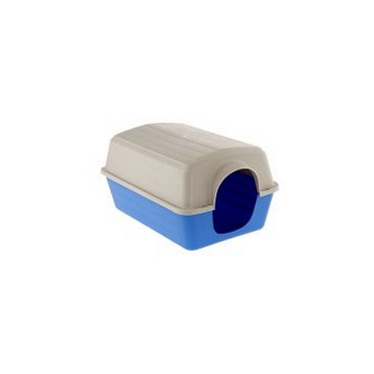 Little Friends Plastic Rat/Chinchilla House (One Size) (Blue/Grey) - Blue/Grey - Caldex