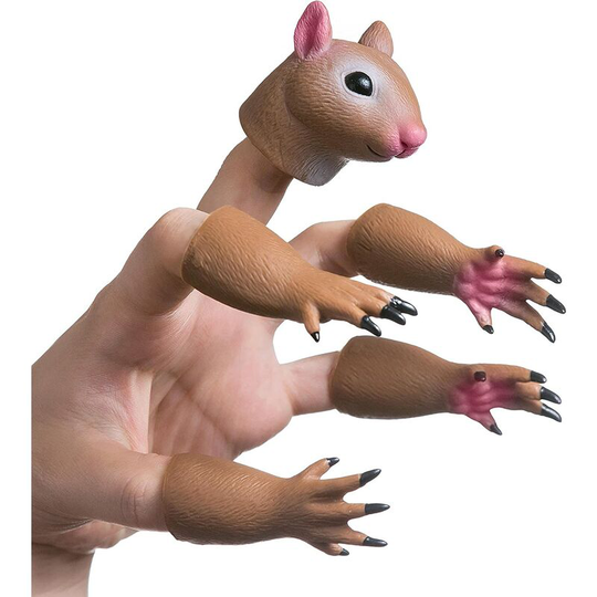 Squirrel finger puppet novel toy finger puppet props animal finger puppet gift
