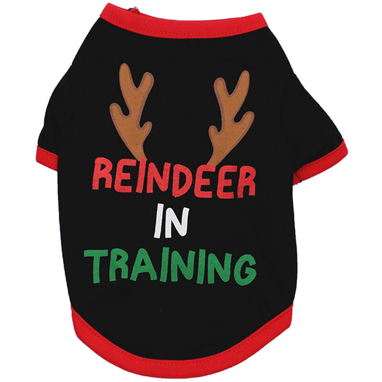 Dog Shirt Dog Christmas T-Shirt Pet T-Shirt Dog T-Shirt Pet Dogs Clothing Dog Christmas Clothing T-Shirt Puppy Costume, TPJA091-XL