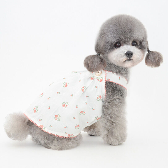 Pet sling skirt puppy sling skirt dog skirt pet skirt dog clothes pet clothes m (chest 35', neck 28', back 25' suitable for weight 5 pounds'), hooked