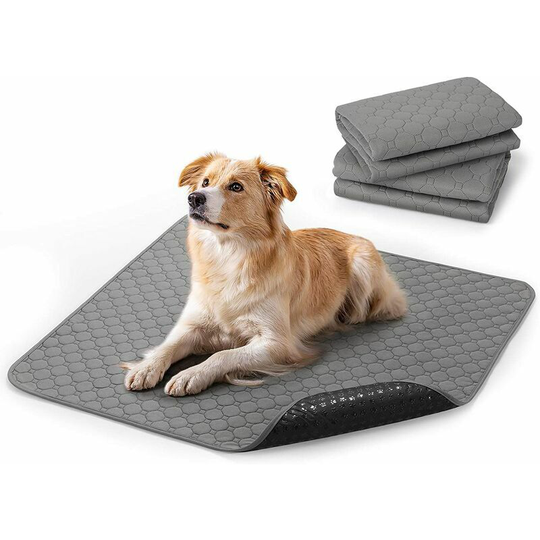 Echoo - Set of 2 Puppy Trainer Mats 100x70cm, Absorbent Washable Dog Mat, Leak-Proof and Non-Slip Dog Cleanliness Mat, Reusable Dog Pad Perfect for