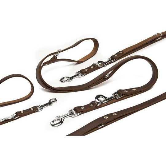 Training Leash Leather Brown 200x1.8 cm 736402 Beeztees Brown
