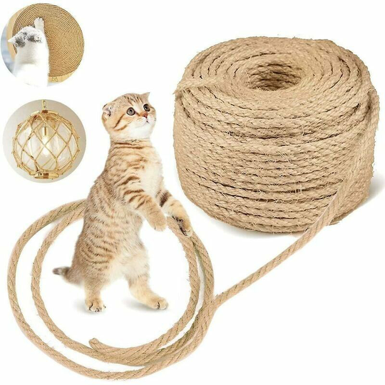 Natural sisal rope for repairing and replacing cat scratching posts, scratching posts, scratching posts, cat scratching posts