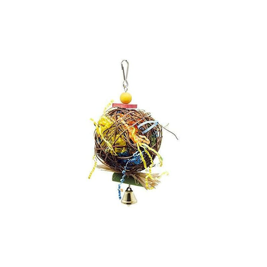 Modou - Pack Bird Chew Toys, Parrot Food Grinder, Parrot Cage Grinder Toy, Cockatoo Hanging Toy, African Grey, Large Medium Parrot Chew Toy, Natural