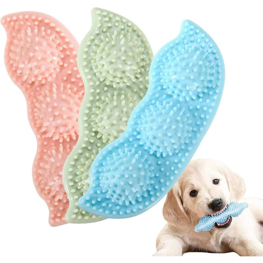 3 Pieces of Dog Chew Rubber and Durable Texture Bone Chew Toy, Teeth Cleaning Puppy Toy