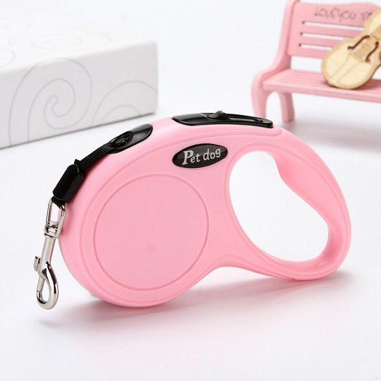 Naxunnn - 3m long dog strap, retractable dog strap (up to 50kg), with stop button lock, nylon strap, reflective joint, suitable for small, medium and