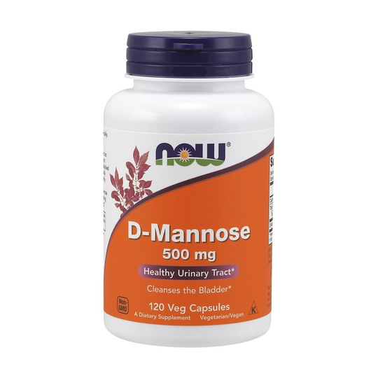 NOW Foods D-Mannose, 500mg - 120 vcaps