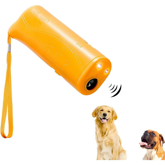 Perle Rare - 3 in 1 Anti Bark Device, 3 in 1 Portable Ultrasonic Bark Device for Dogs Portable Ultrasonic led Bark Device Anti Barking and Anti