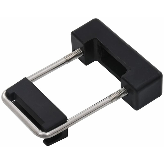 U Connector with Plastic for Fence Post 60x40 mm 25 Sets Vidaxl Black