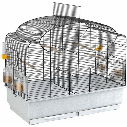 Birdcage with Divider Canto 71x38x60.5 cm 52501217 Ferplast Black