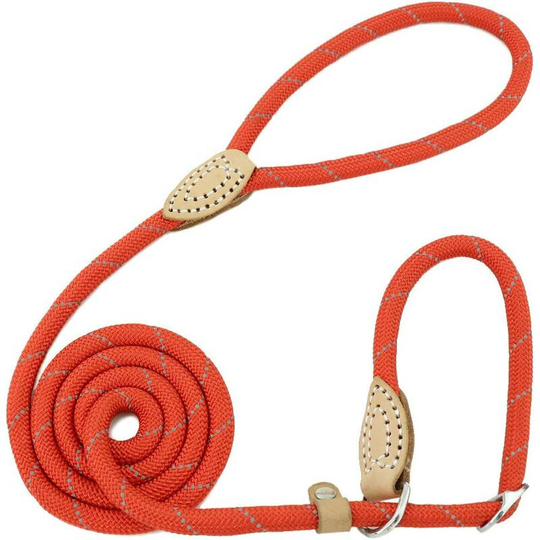 Dog Lasso Training Leash Reflective Leash Leash for Small, Medium, Large and Extra Heavy Dogs - 1.5cm Diameter x 120cm Long (Red)