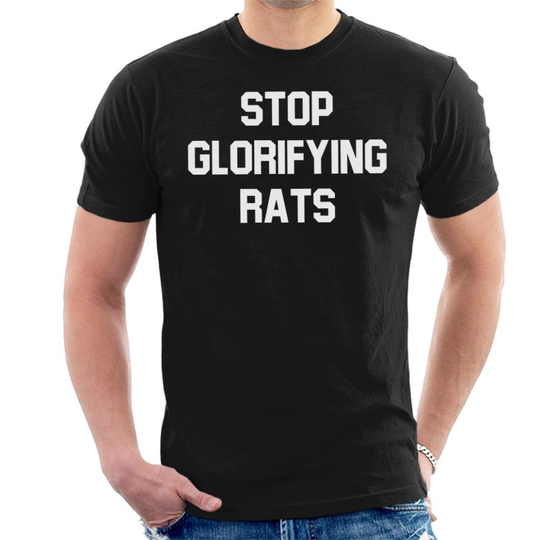 (XX-Large) Stop Glorifying Rats Men's T-Shirt