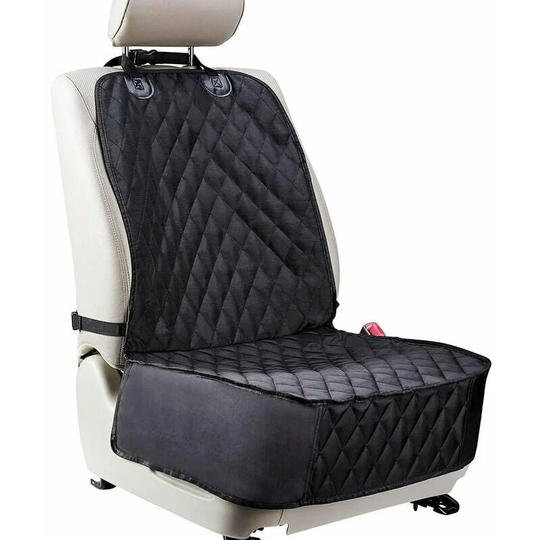 Dog car seat cover Waterproof and anti-scratch dog car seat cover. Fits most trucks, vans and recreational vehicles (black).