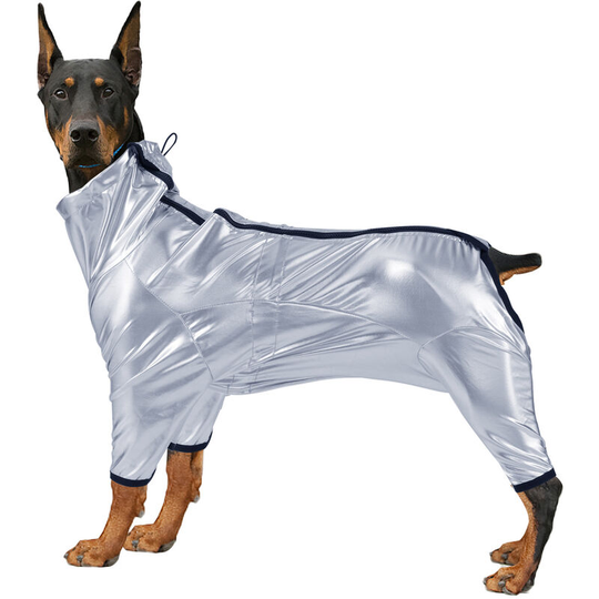 Dog Jacket Full Body Turtleneck Zipper Coat Waterproof Space Suit Costume for Small Medium Large Dogs, Small - Small