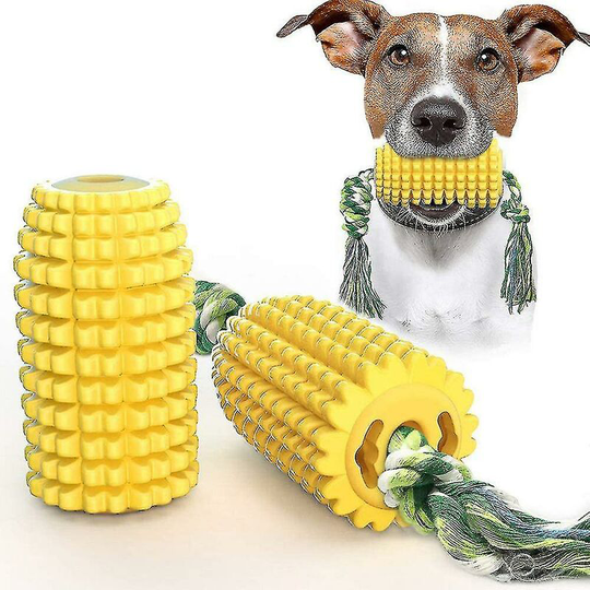 Dog Toy Puppy Toys Dog Supplies, Corn Shaped Molar Chew Stick