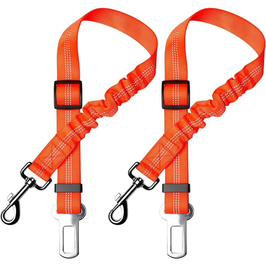 Betterlifegb - Lot of 2 car Dog safety belt, with shock absorption and elastic carabiner adjustable for dog Superior safety harness for all dogs and
