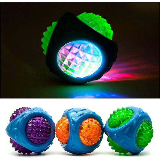 X squeaky light up Balls for Dogs bouncy Balls Dog Chew Toys Squeaky Toy dumbbell Flashing Balls for Dogs Teething Toys Interactive Interactive Dog