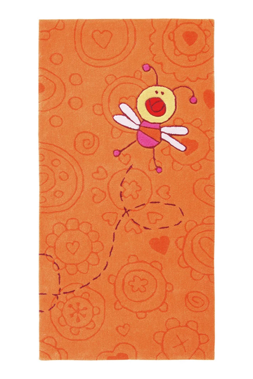 Hand Tufted Orange Area Rug