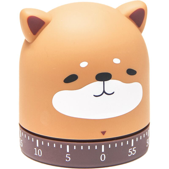 Pesce - Mechanical Kitchen Timer, Christmas Holiday 60-Minute Wind Up Dial 360° Rotating Kitten Countdown Egg Reminder shape2