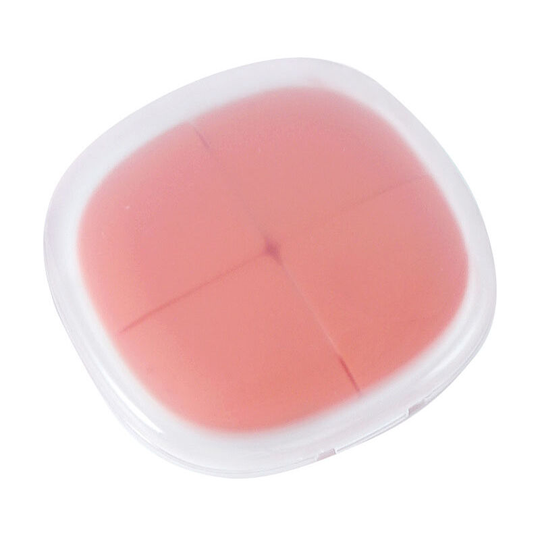 Travel Pill Case Cute & Waterproof Daily Pill Organizer(4 Compartment) coral red - Muff