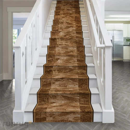 Sardis Stair Looped Brown Rug