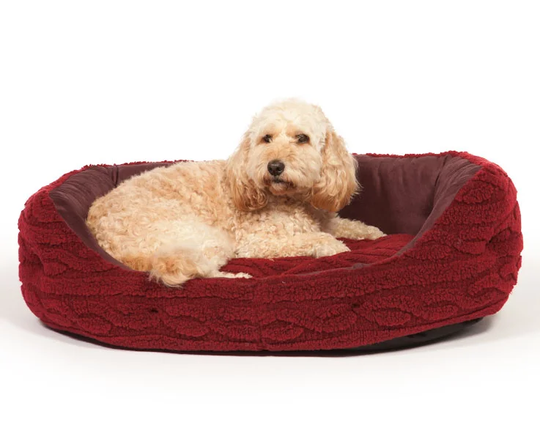 Bobble Damson Deluxe Slumber Bed in Red