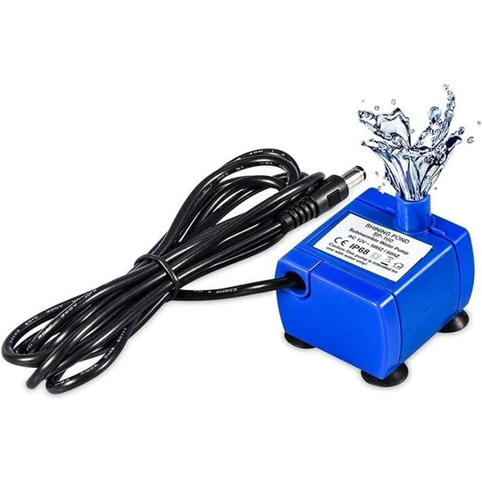 Monly - Automatic Flower Cat Fountain Water Pump with 5.9ft Cable