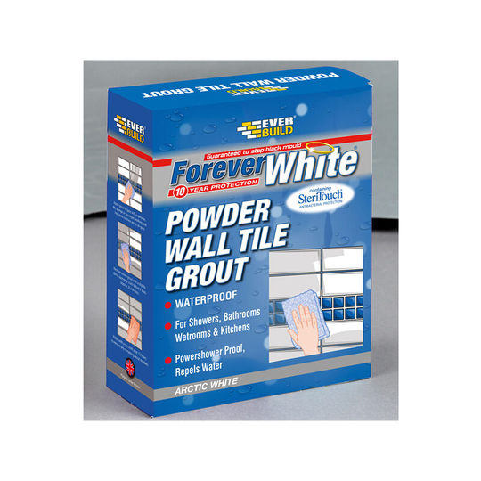 Forever White Wall Tile Grout 1.2kg - Everbuild