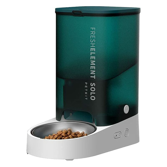 Benobby Kids - Automatic Cat Feeder - Wi-Fi Enabled - with Portion Control - Freezer Dried Food Compatible - Dual Power Design - Green