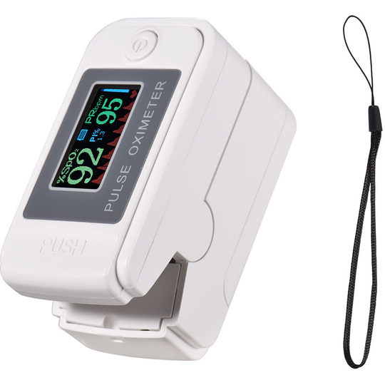 Fingertip Pulse Oximeter Blood Oxygen Saturation & Heart Rate Monitor with Lanyard 4-way tft Display Digital SpO2 Monitor Detection Mini Pulse