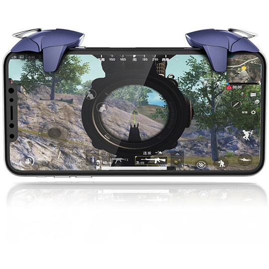 Perle Rare - L1R1 Trigger Gamepad Mobile Game Controller Universal Handheld Simplified Game Controller, Blue Shark