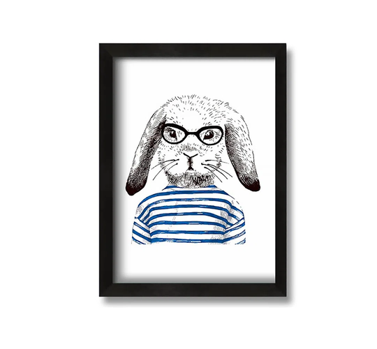 Roger the Rabbit - Picture Frame Graphic Art on Canvas