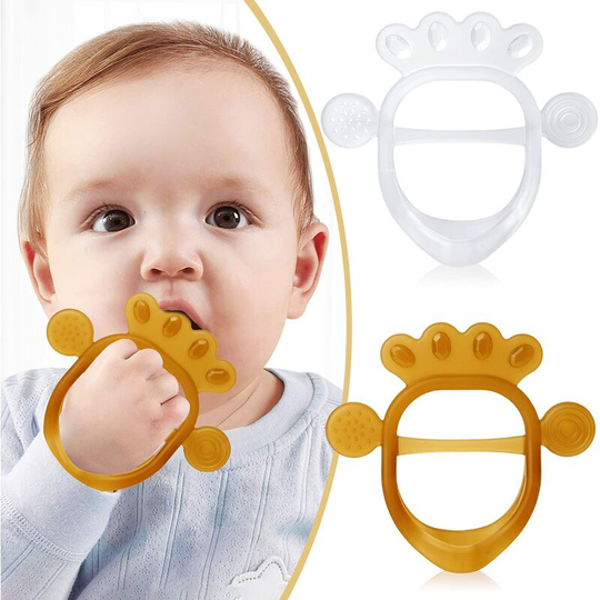 Baby Teether, Teething Rings (2 Amber,1 Transparent Color)