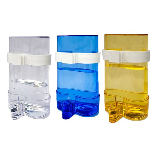 3 Pieces Food Feeder Water Feeder for Birds, Automatic Bird Waterer Feeders, Cage Clamp Automatic Waterer, for Birds Automatic Feeder
