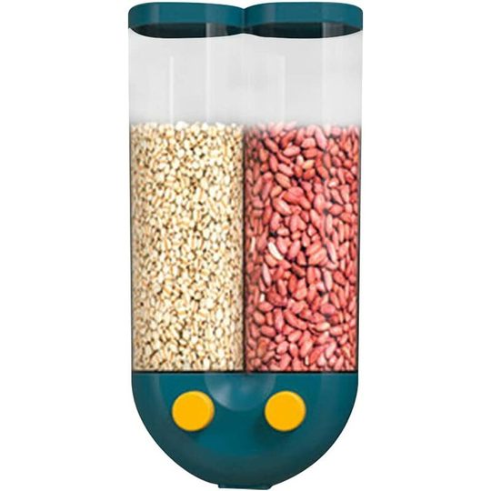 Cereal dispenser, whole food, sealed transparent wall storage box for various grains