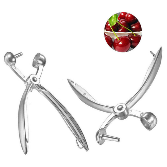 2PCS Cherry Pitter, Cherry Seed Remover Olive Pitter Tool, Zinc Alloy Cherry Pit Pitter, Multifunctional Fruit Pit Remover for Making Cherry Jam,