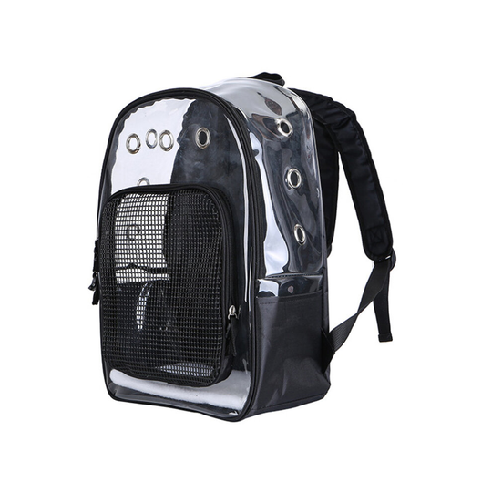 Pet Clear Cat Backpack Carrier Breathable Foldable Pet Rucksack Carrier for Puppy Dog Cat Lightweight Cat Backpack for Outdoor Walking
