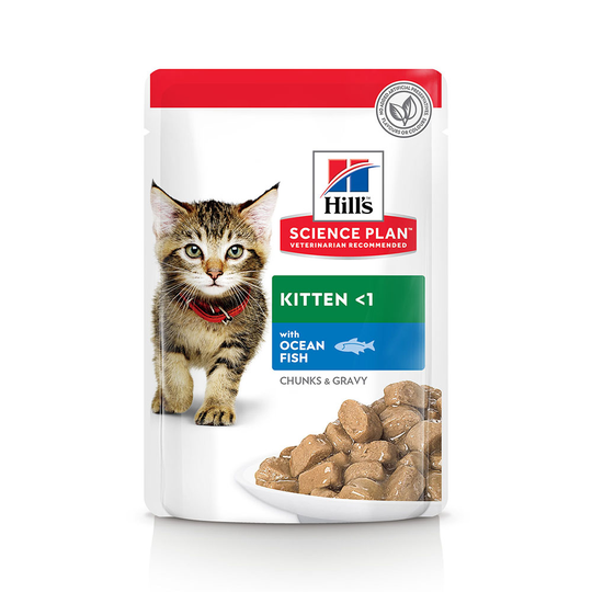 Hill's Science Plan Kitten Pouches - Ocean Fish (48 x 85g)