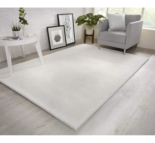 Ottilie M Shaggy White Rug
