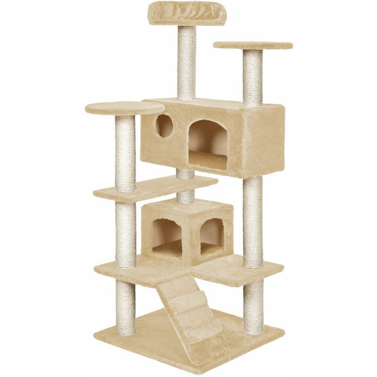 Cat tree scratching post Micki - cat scratching post, cat tower, scratching post - beige - beige