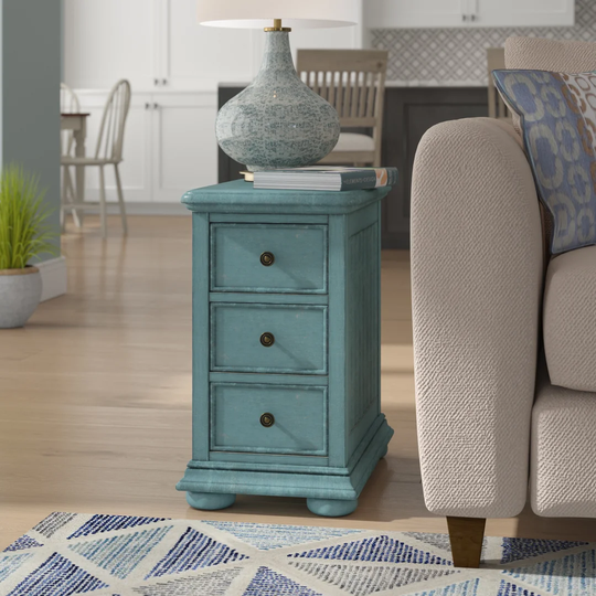 Dania Beach Side Table with Storage