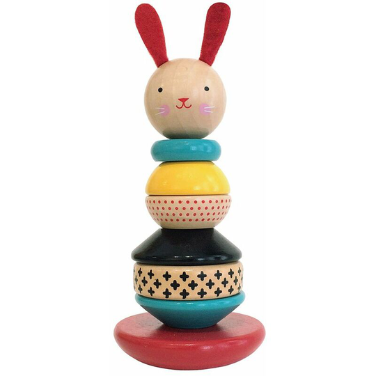 Rabbit Wood Stacking Toy