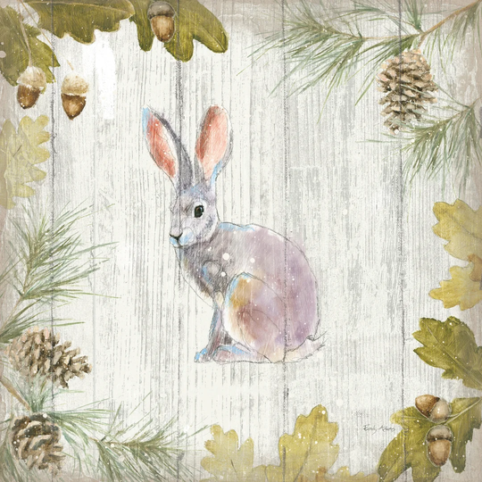 Into the Woods I on Barn Board by Emily Adams - Wrapped Canvas Painting