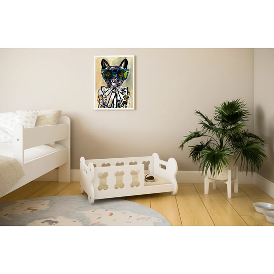 Demmer Dog Sofa in White