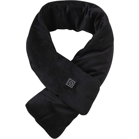 Ectric Heated Scarf,Faux Rabbit Fur Scarf with USB Neck Heating Pad, Fluffy Winter Warmer Neck Wrap for Autumn Winter Coat Dress