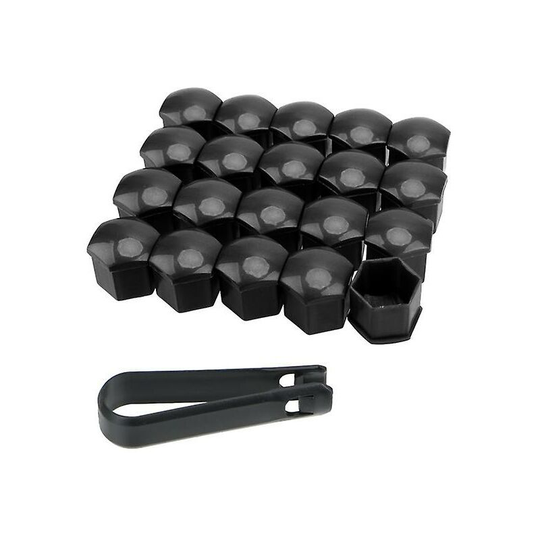 Protection Covers Caps Exterior Decoration 17mm Anti-Rust Car Tyre Nut Bolt Auto Hub Screw Cover 20 Pieces Car Wheel Nut Caps,black,THSINDE