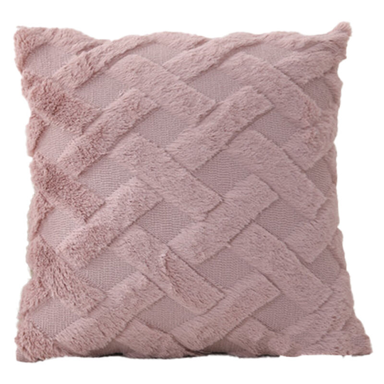 Rabbit quilted plush pillow cover, bedside pillow cover, waist pillow cover. style2 45*45cm