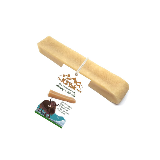 (Medium, Single (1)) K2 Yak Chews 100% Natural Long Lasting Dog Treats